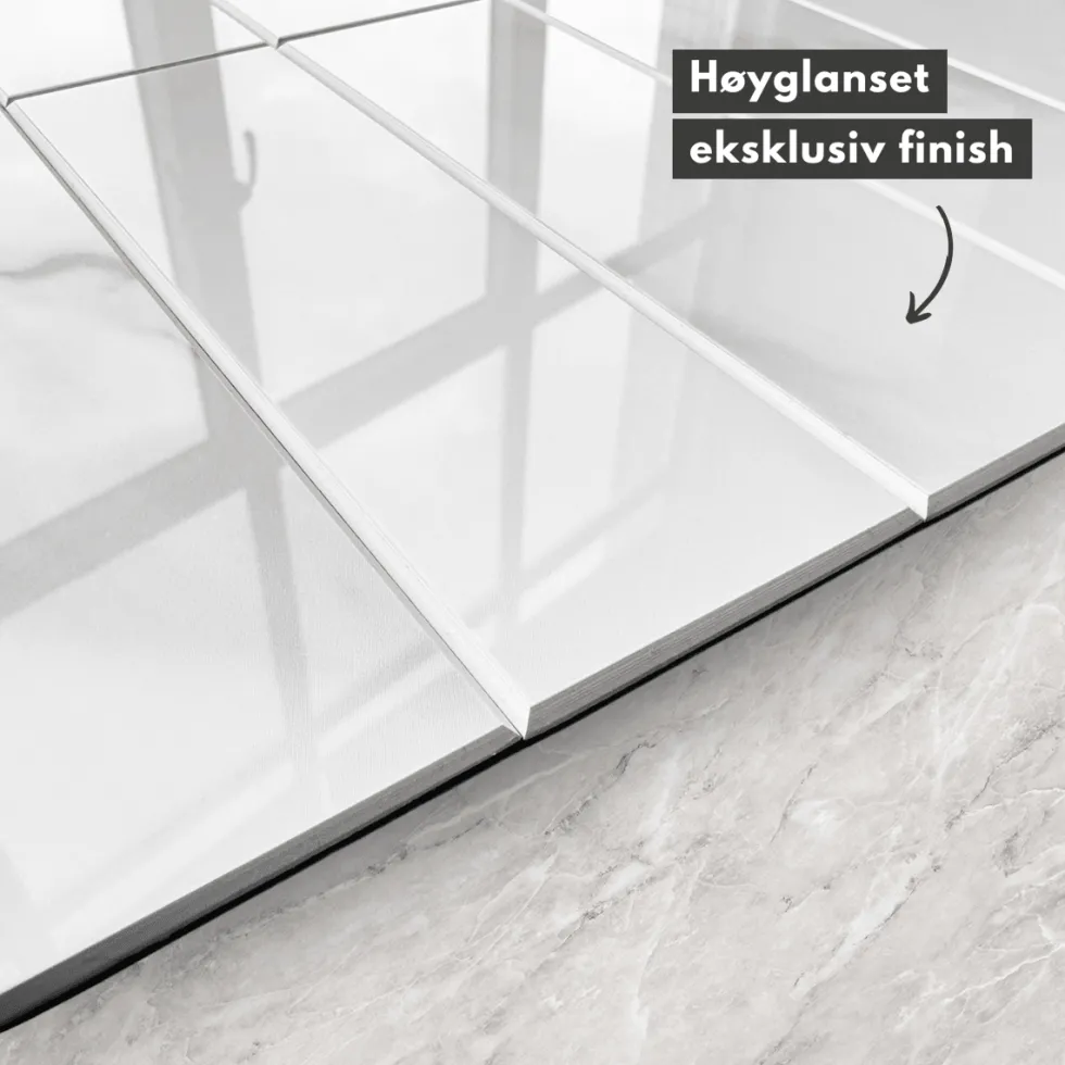 Amalie hvit selvklebende veggfliser