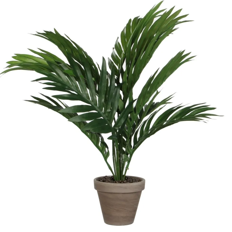 Areca palme kunstig grønn med potte 45 cm