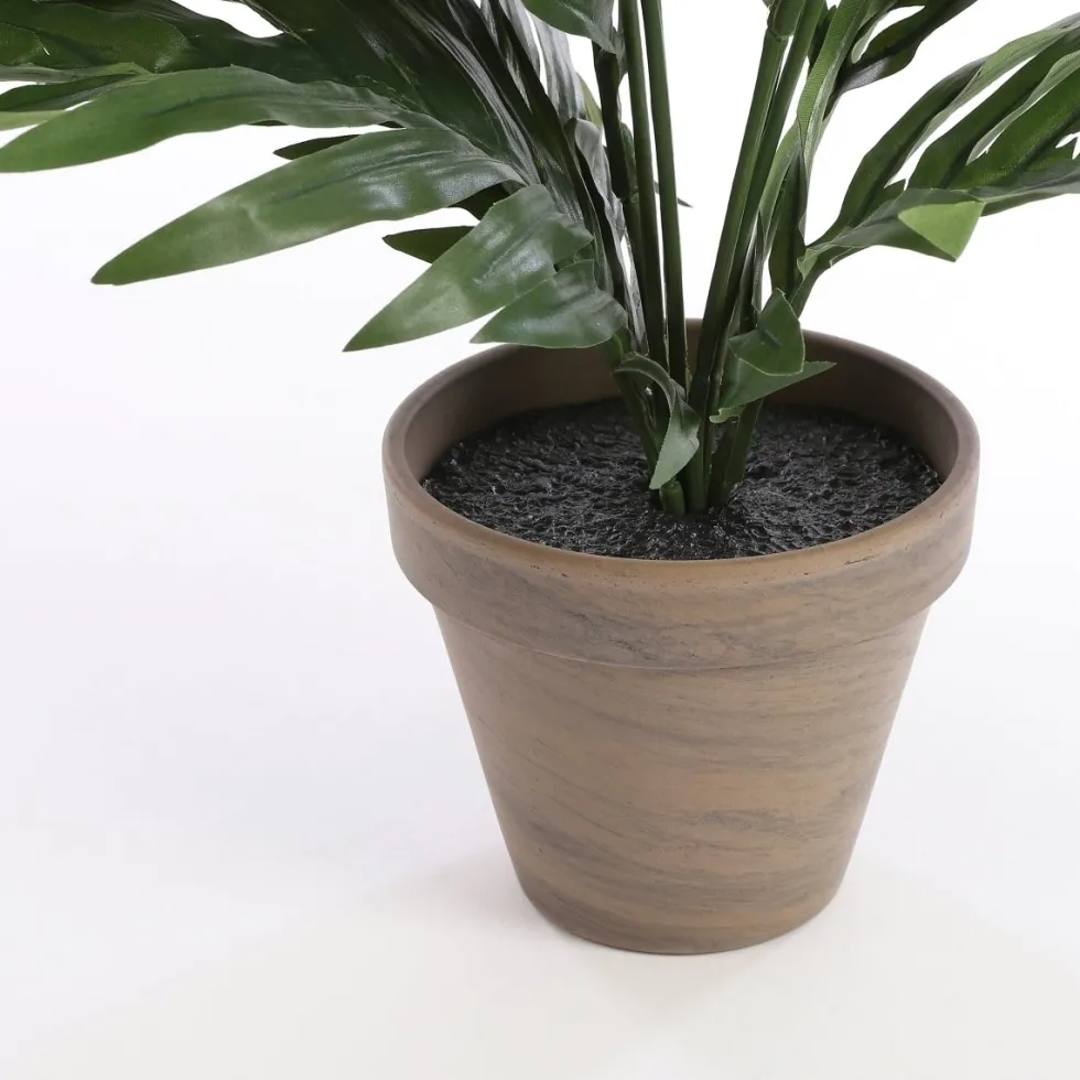 Areca palme kunstig grønn med potte 45 cm