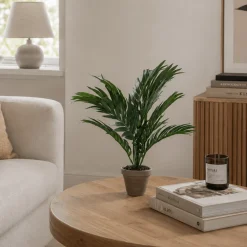 Areca palme kunstig grønn med potte 45 cm