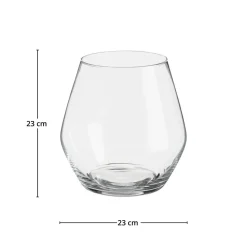 Arja glassvase klar rund 23 x 23 cm