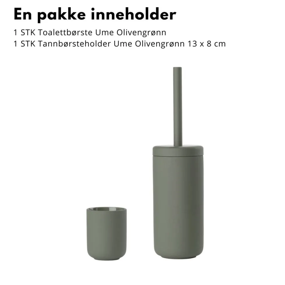 Baderomssett Ume olivengrønn