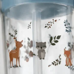 Barneglass med sugerør blå Mio 250 ml