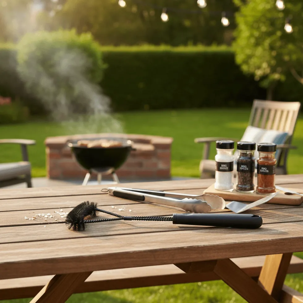 BBQ Grillbørste Rustfritt stål 39 cm