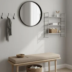 Beja hyller stål kjølig grå 48 x 17 x 55 cm