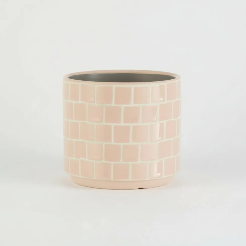 Blomsterpotte mosaikk blush ø 10,5 cm