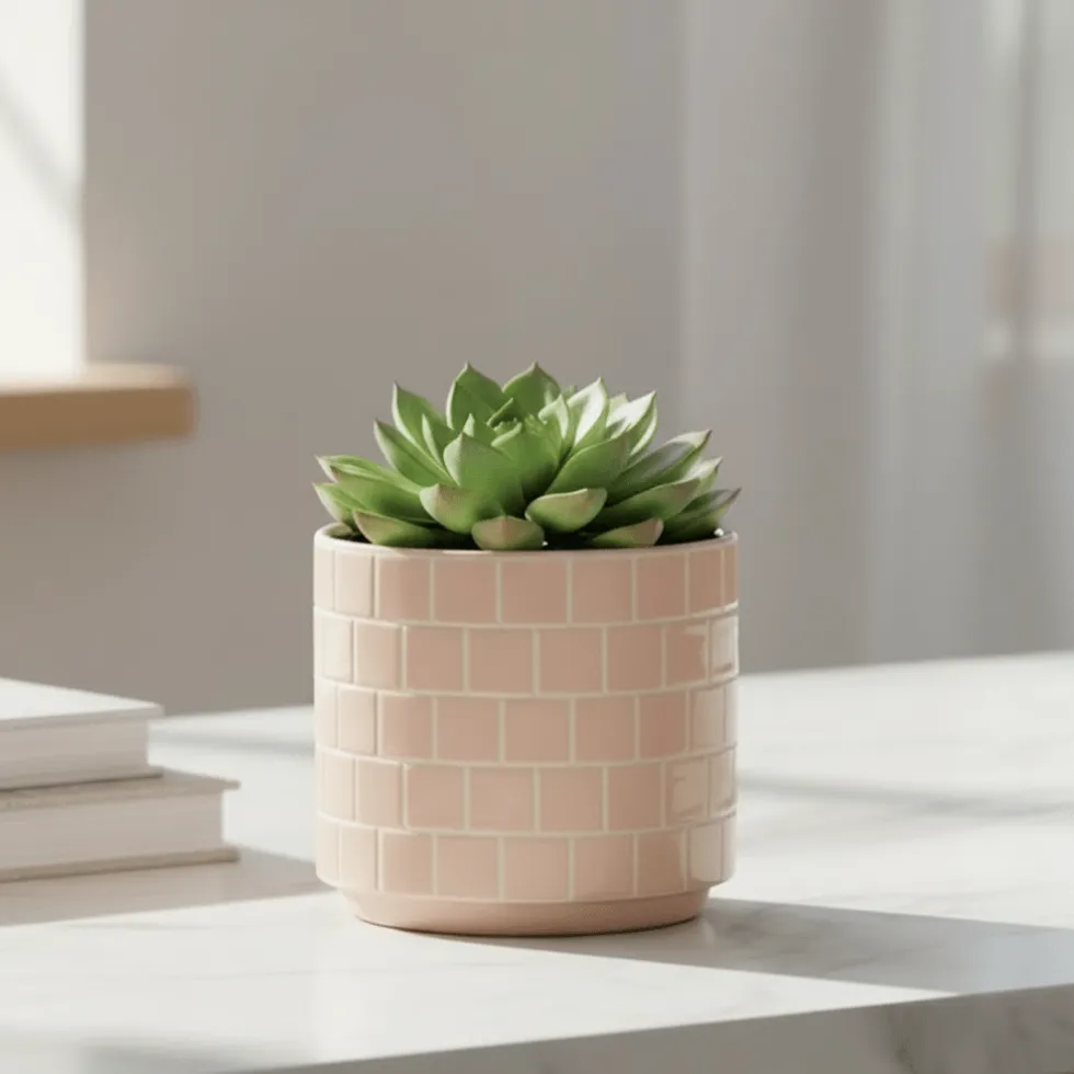Blomsterpotte mosaikk blush ø 10,5 cm