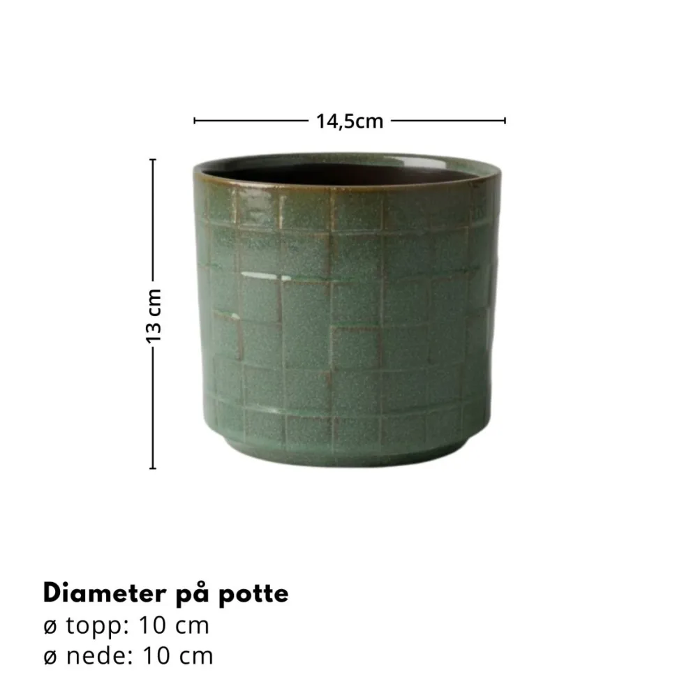 Blomsterpotte mosaikk skog ø 12 cm