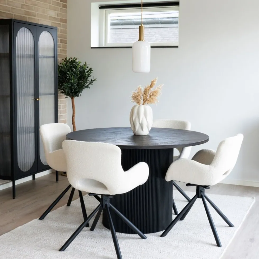 Boavista spisebord mørk brun ø120 cm