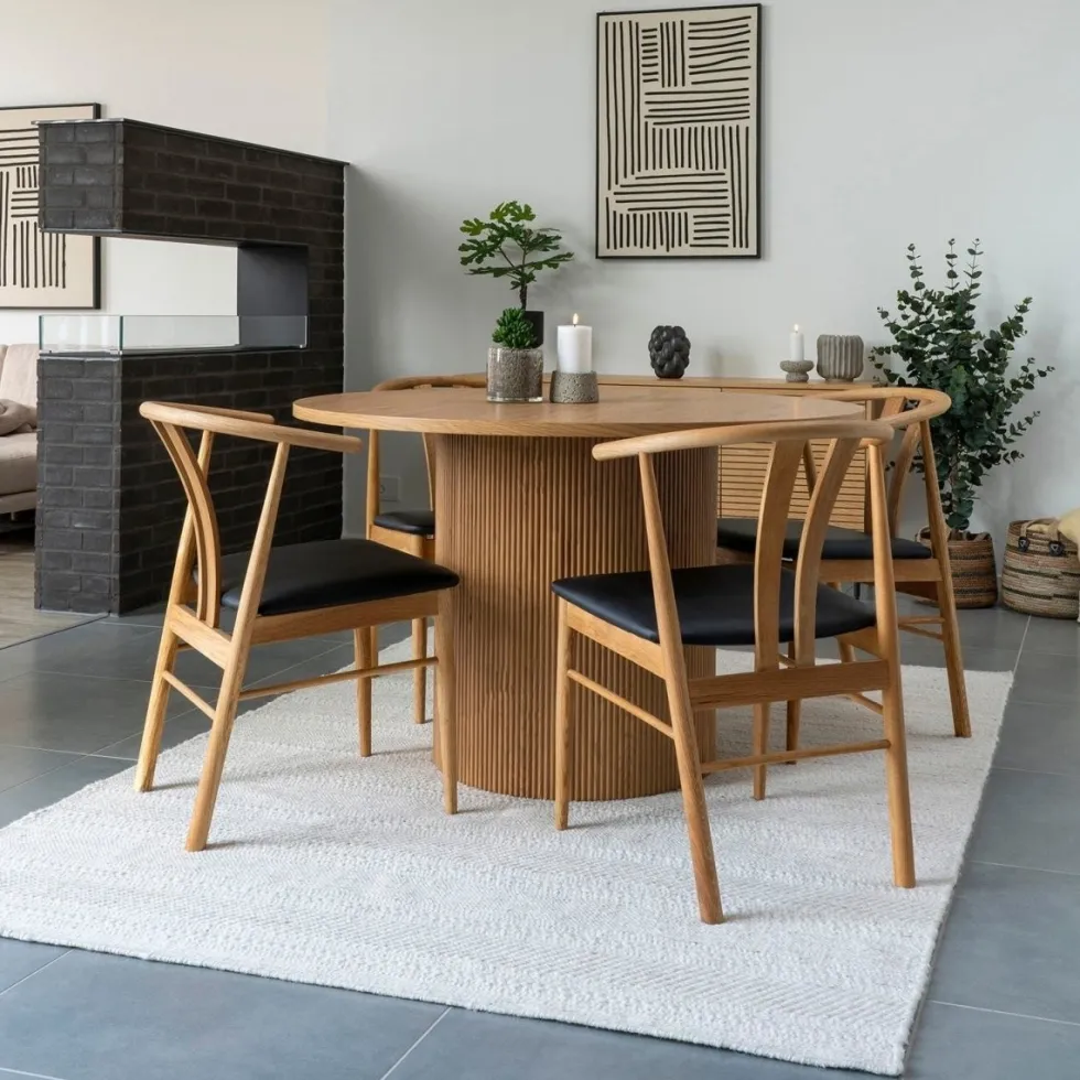 Boavista spisebord natur ø120 cm