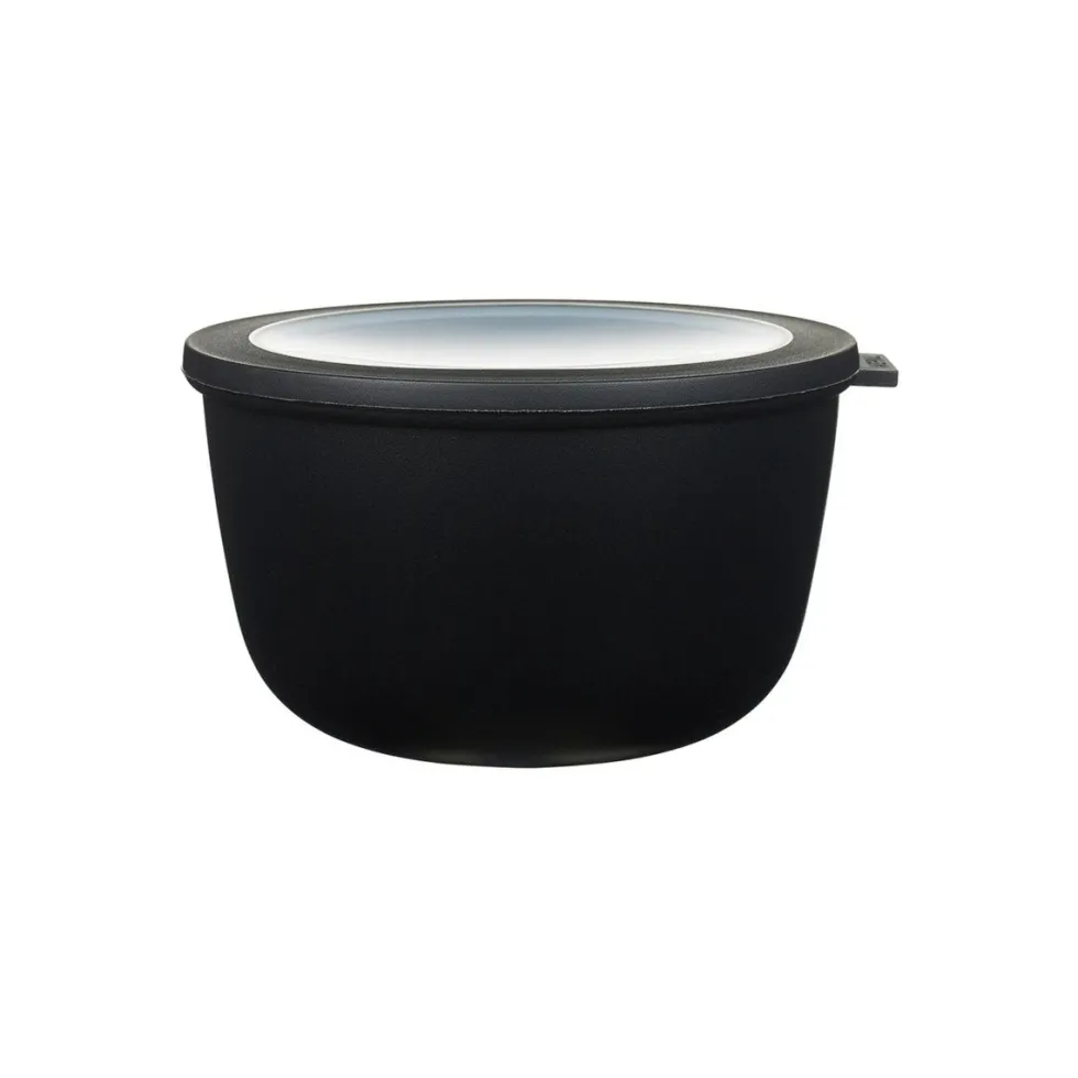 Bolle med lokk Cirqula sort 2000 ml