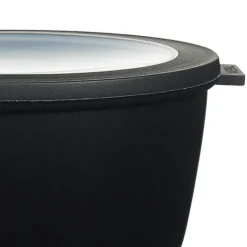 Bolle med lokk Cirqula sort 2000 ml