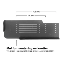 Boremal for håndtak og knotter
