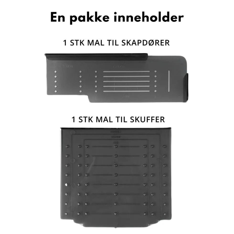 Boremal for håndtak og knotter