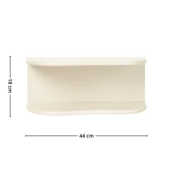 Botta vegghylle beige 44 x 17,5 x 18 cm