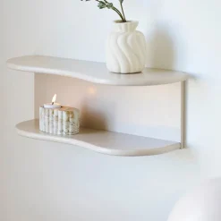 Botta vegghylle beige 44 x 17,5 x 18 cm