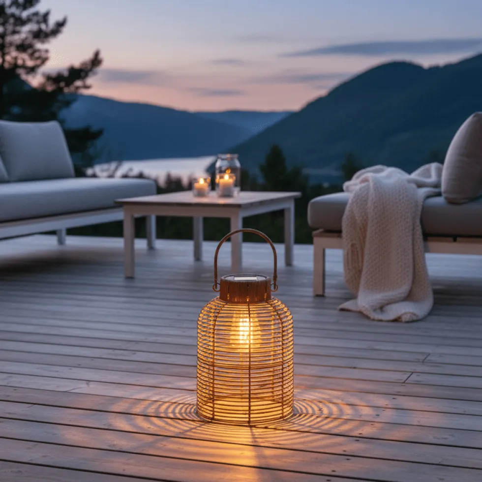 Brentford lampe, oppladbar med solcellepanel