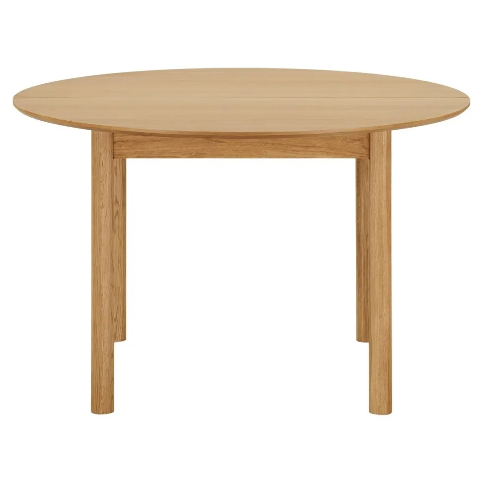 Bundaberg uttrekkbart spisebord eikefiner 120–220 cm