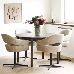 Bundaberg uttrekkbart spisebord eikefinér røkt 120-220 cm