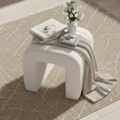 Colma puff hvit 42 x 41 x 36 cm