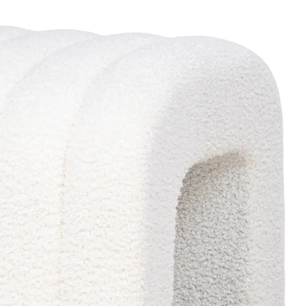 Colma puff hvit 42 x 41 x 36 cm
