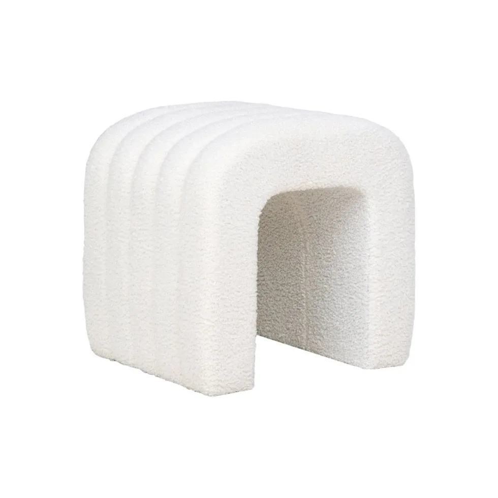 Colma puff hvit 42 x 41 x 36 cm