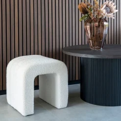 Colma puff hvit 42 x 41 x 36 cm