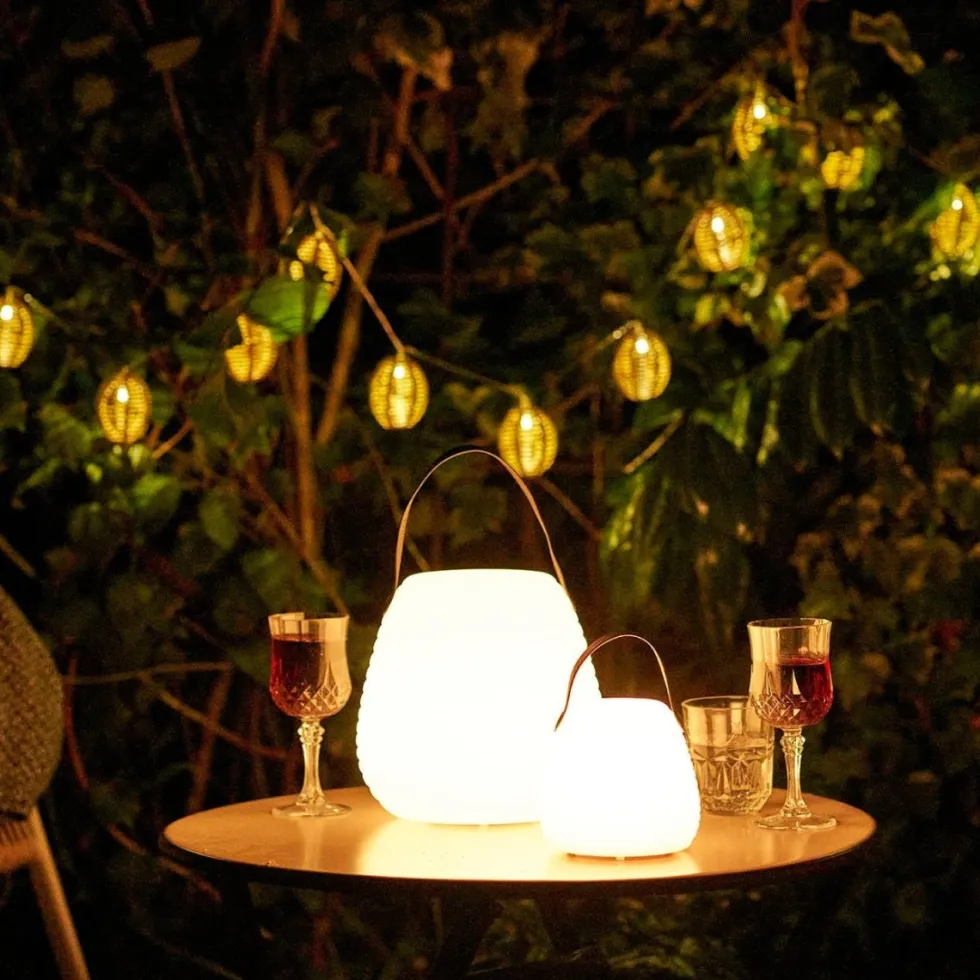 Derry LED lampe hvit 21 cm, oppladbar