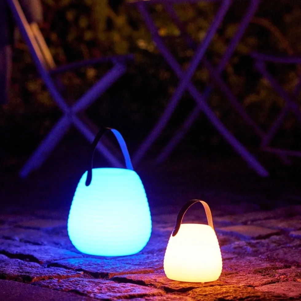 Derry LED lampe hvit 21 cm, oppladbar