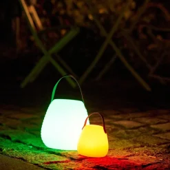 Derry LED lampe hvit 13 cm, oppladbar