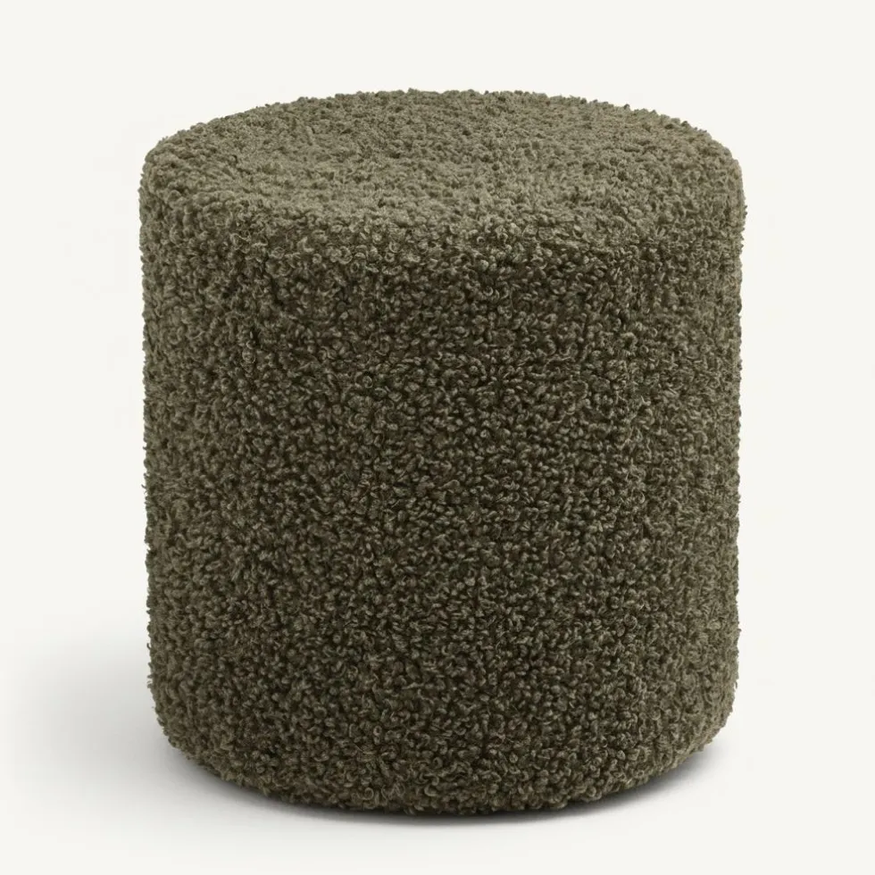 Ejby puff teddy grønn ø34 cm