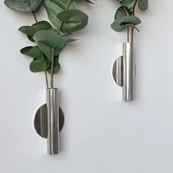 Eucalyptus & Manhattan veggvase, sølv