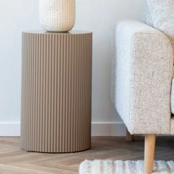 Farense sidebord mørk sand ø30 cm