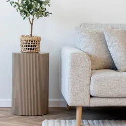 Farense sidebord mørk sand ø30 cm