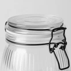 Glasskrukke rillet 500 ml