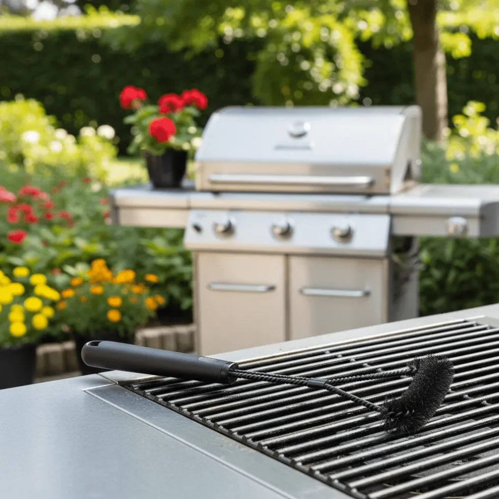 Grillsett presse + børste