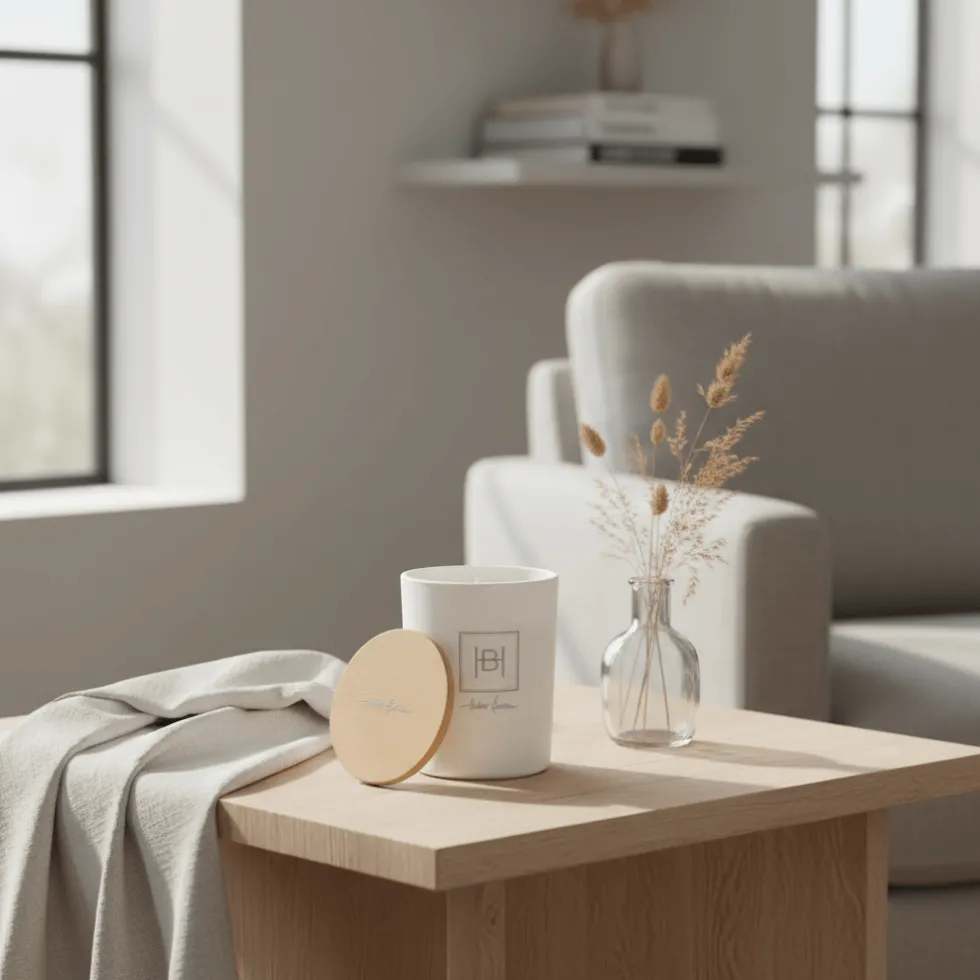 Halvor Bakke Duftlys White Lime Blossom Hvit
