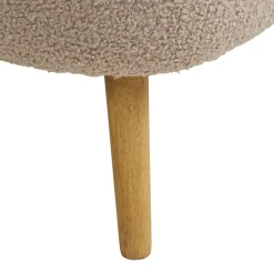 Harlow benk med oppbevaring bouclé beige 95 x 37 x 45 cm