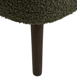 Harlow benk med oppbevaring teddy grønn 95x37x45 cm