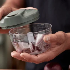 Harvest green minihakker og salatspinner sett