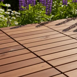 Helle Flis sett med 9 acacia 30 x 30 cm