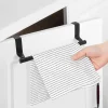 Håndkleholder, sort rustfritt metall