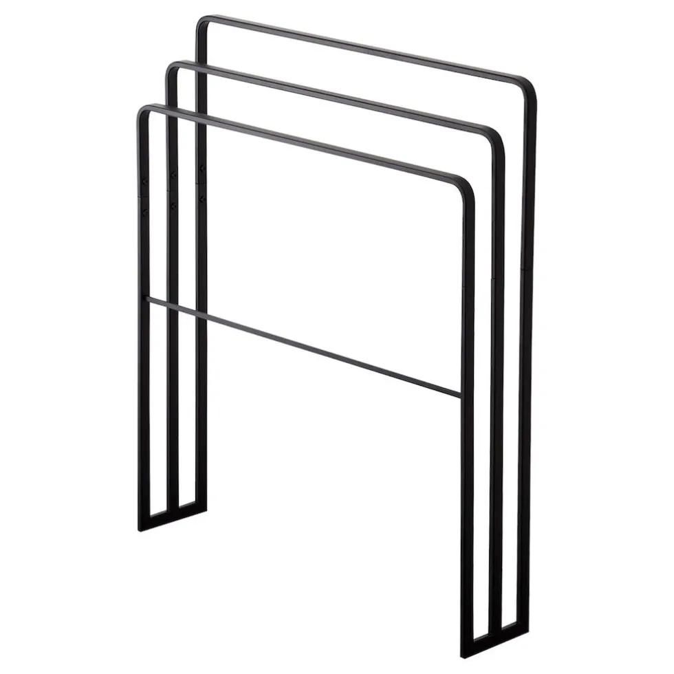 Håndkleholder sort 70 x 81 x 14 cm