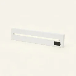Hylle med LED-lys hvit