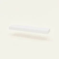 Hylle med LED-lys hvit