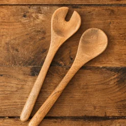 Jamie Oliver serveringsbestikk i mangotre 2 deler 14 x 29,3 cm