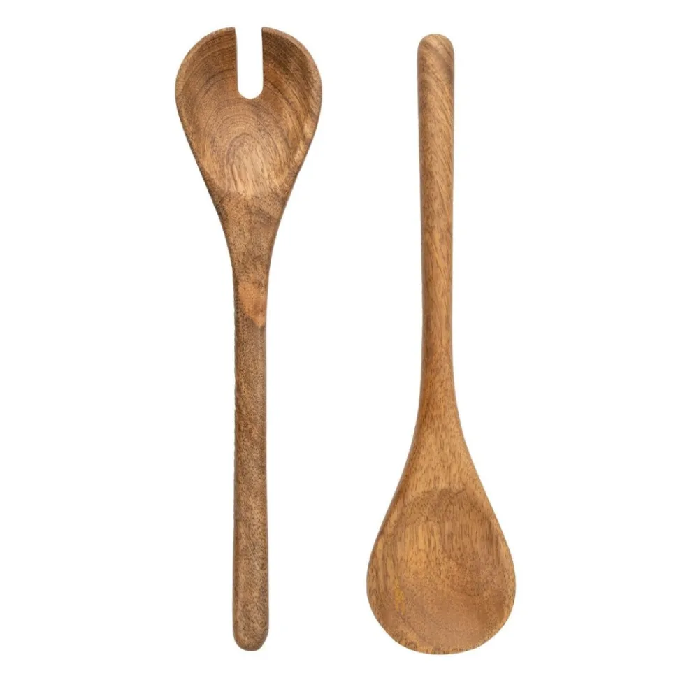 Jamie Oliver serveringsbestikk i mangotre 2 deler 14 x 29,3 cm