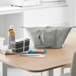 Kjølebag grå sammenleggbar 51 x 18 cm