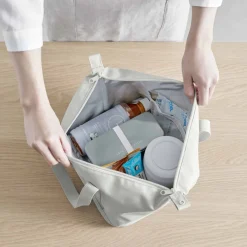 Kjølebag grå sammenleggbar 51 x 18 cm
