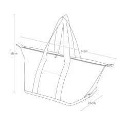 Kjølebag sort sammenleggbar 51 x 18 cm